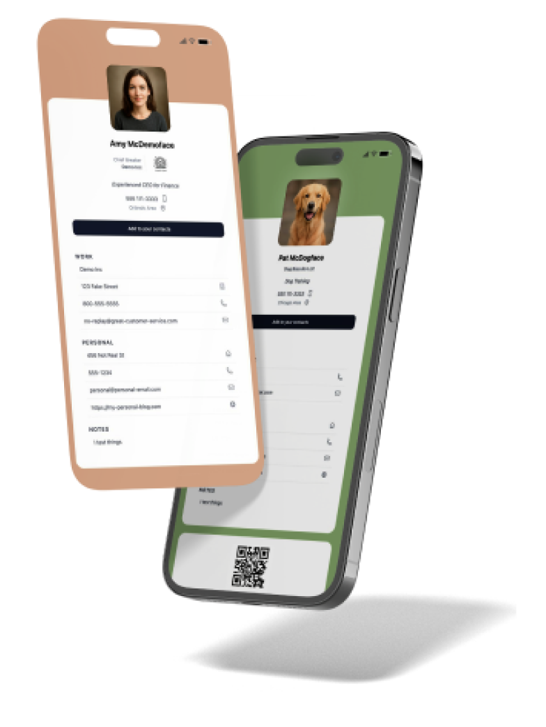 phone showing multiple profiles